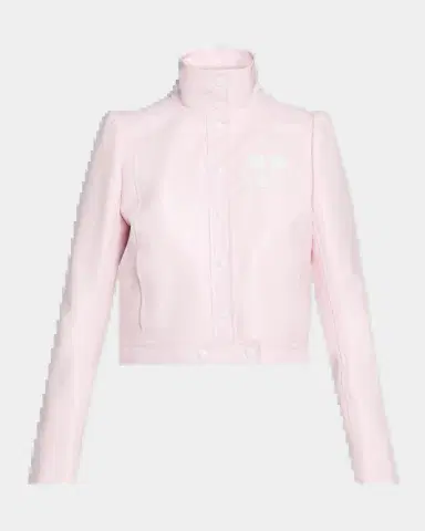 Courrèges Textured Vinyl Crop Jacket | Thumbnail 2