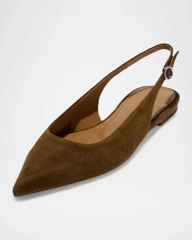 Aeyde Annora Kid Suede Slingback Flats | Thumbnail 2 Aeyde Annora Kid Suede Slingback Flats | Thumbnail 2