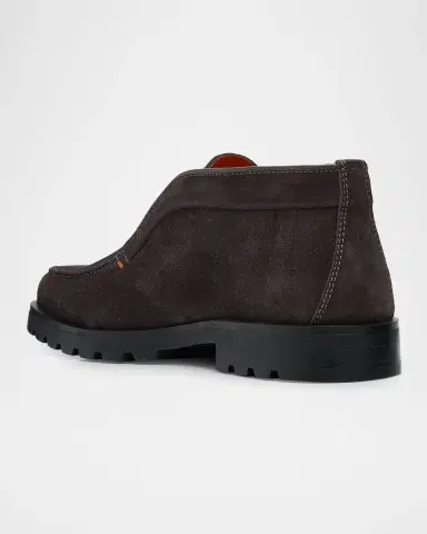 Santoni Men's Rock Suede Loafers | Thumbnail 4 Santoni Men's Rock Suede Loafers | Thumbnail 4