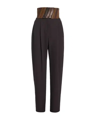 Alaïa Belted Wool Gabardine Pants | Thumbnail 1 Alaïa Belted Wool Gabardine Pants | Thumbnail 1