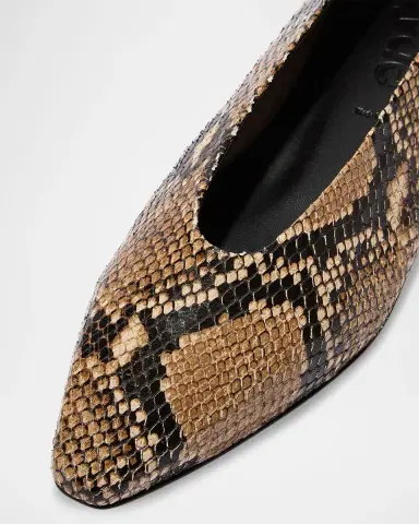 Aeyde Betty Leather Ballerina Flats | Thumbnail 3