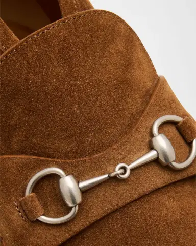 Gucci Men's Sylke Suede Bit Lug-Sole Chukka Boots | Thumbnail 3