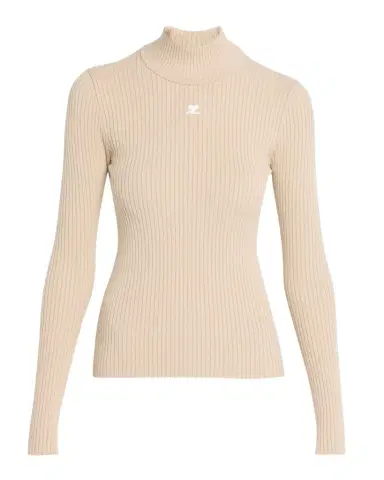 Courrèges Turtleneck Long-Sleeve Rib Sweater | Thumbnail 1