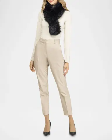 Gorski Knit Select Cashmere Goat Pull-Through Scarf | Thumbnail 2