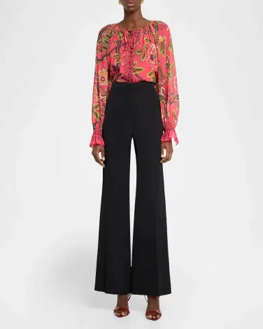 Stella McCartney Flare-Leg Wool Pants | Thumbnail 2