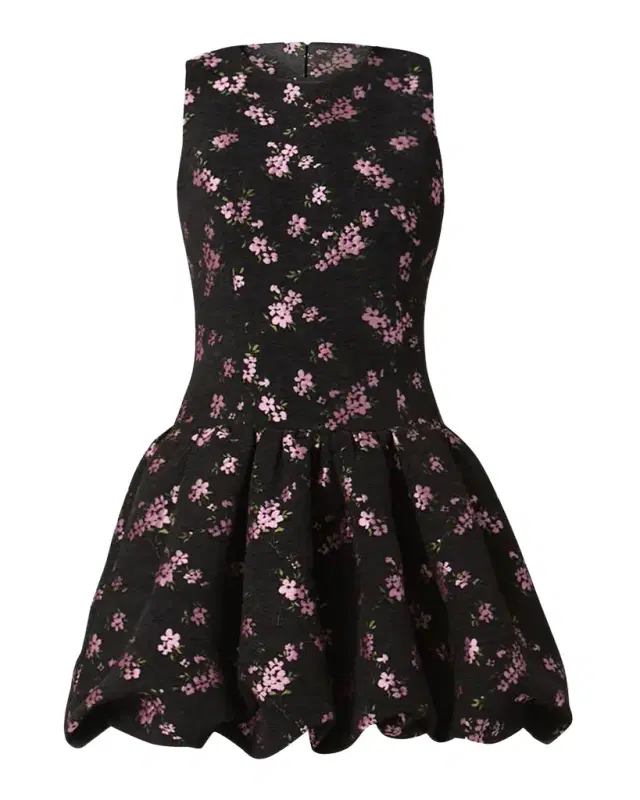Shoshanna Raffaella Velvet Jacquard Bubble Mini Dress