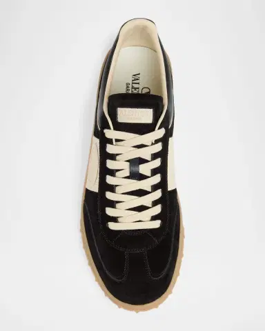 Valentino Garavani Men's Upvillage Leather Low-Top Sneakers | Thumbnail 4 Valentino Garavani Men's Upvillage Leather Low-Top Sneakers | Thumbnail 4