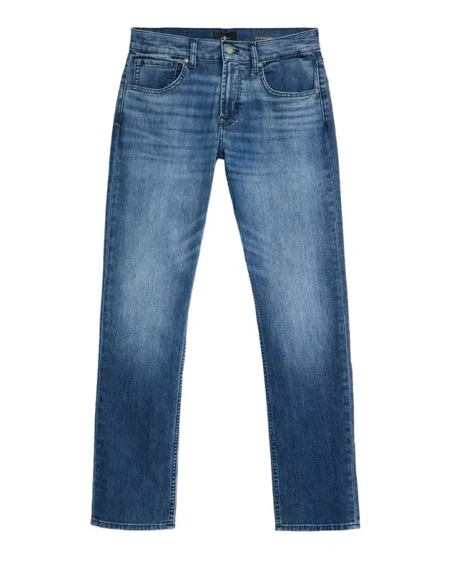 7 For All Mankind Men's The Straight Faded Denim Jeans