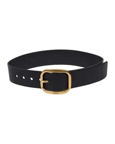 Loewe Curved Buckle Leather Belt | Thumbnail 1