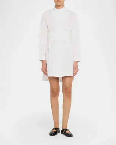 Alaïa Cummerbund Mini Shirtdress | Thumbnail 2