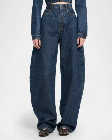 Alaïa Round Denim Pants | Thumbnail 4