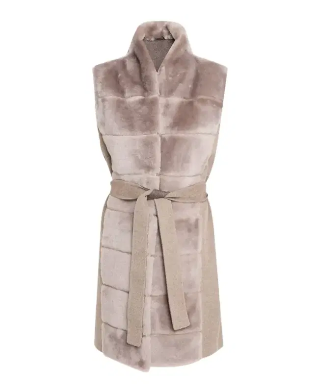 Select Lamb Shearling Reversible Vest