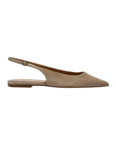 aeyde Annora Kid Suede Slingback Flats | Thumbnail 1