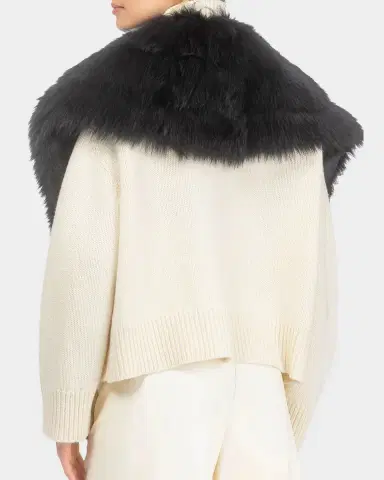 Gorski Merinillo Shearling Shawl | Thumbnail 4