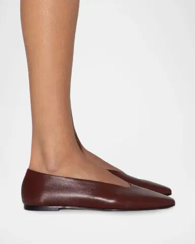 Aeyde Betty Nappa Leather Ballerina Flats | Thumbnail 2