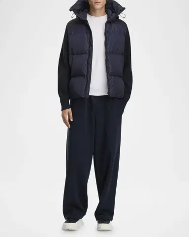 Canada Goose Men 's HyBridge Wool-Knit Nylon Down Hooded Jacket | Thumbnail 2 Canada Goose Men 's HyBridge Wool-Knit Nylon Down Hooded Jacket | Thumbnail 2