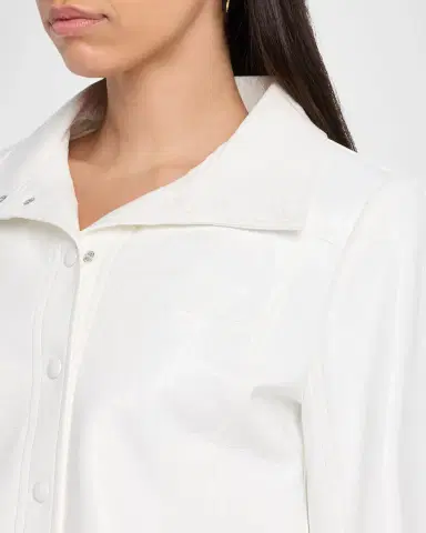 Courrèges Textured Vinyl Crop Jacket | Thumbnail 5