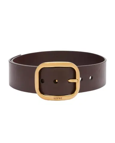 Loewe Curved Buckle Leather Belt | Thumbnail 1