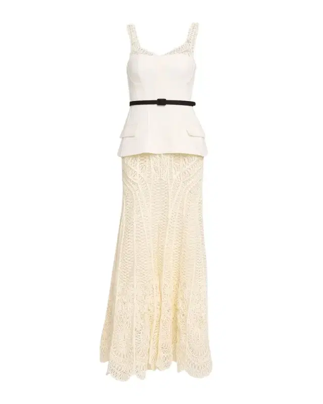 McKinnon Sleeveless Corseted Lace Gown