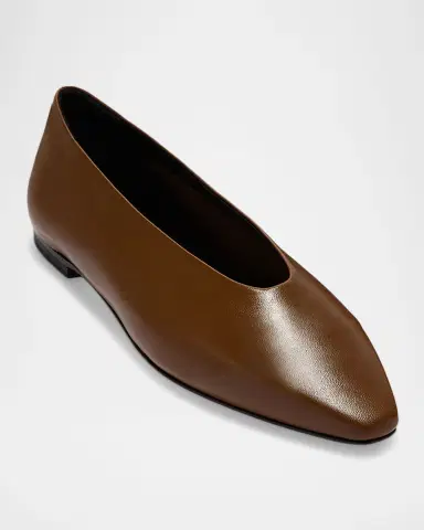 Aeyde Betty Leather Ballerina Flats | Thumbnail 2