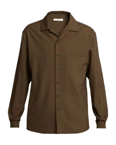 The Row Men's Kanta Wool Notch-Collar Button-Down Shirt | Thumbnail 1