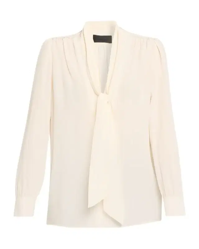 Nili Lotan Colt Neck-Scarf Silk Blouse