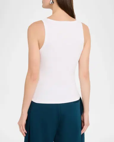 Alaïa Darts Stretch Cotton Tank Top | Thumbnail 3