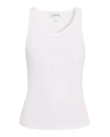 Alaïa Darts Stretch Cotton Tank Top | Thumbnail 1