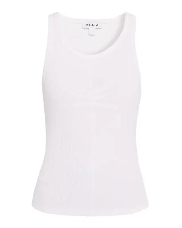 ALAÏA Darts Stretch Cotton Tank Top