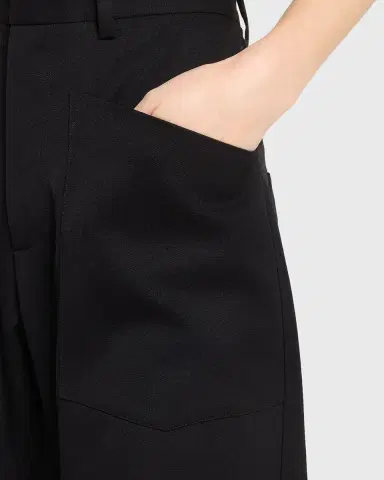 Nili Lotan Shon Wool Barrel-Leg Ankle Pants | Thumbnail 5 Nili Lotan Shon Wool Barrel-Leg Ankle Pants | Thumbnail 5