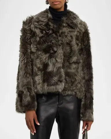Yves Salomon Short Lamb Shearling Jacket | Thumbnail 4