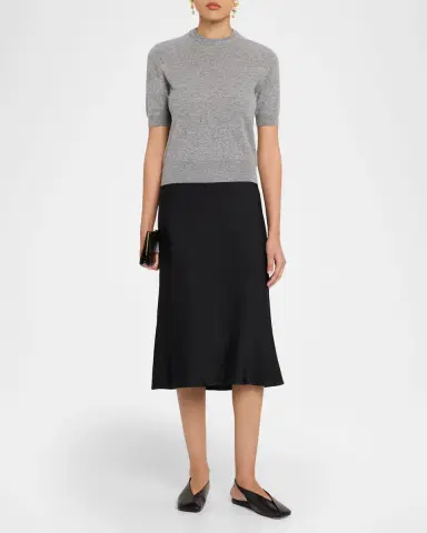 Jil Sander Wool Knit Short-Sleeve T-Shirt | Thumbnail 2 Jil Sander Wool Knit Short-Sleeve T-Shirt | Thumbnail 2