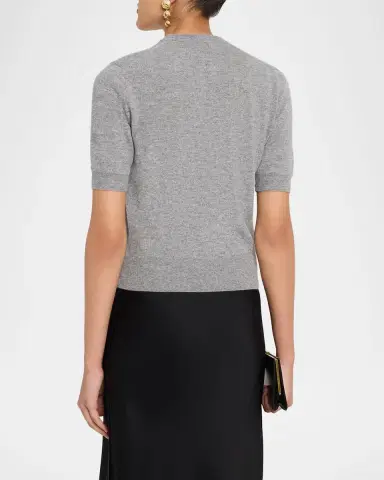 Jil Sander Wool Knit Short-Sleeve T-Shirt | Thumbnail 3 Jil Sander Wool Knit Short-Sleeve T-Shirt | Thumbnail 3