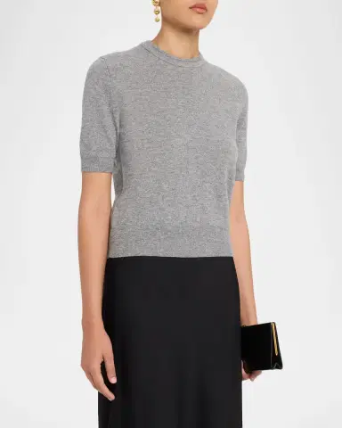 Jil Sander Wool Knit Short-Sleeve T-Shirt | Thumbnail 4 Jil Sander Wool Knit Short-Sleeve T-Shirt | Thumbnail 4