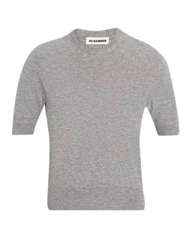 Jil Sander Wool Knit Short-Sleeve T-Shirt | Thumbnail 1 Jil Sander Wool Knit Short-Sleeve T-Shirt | Thumbnail 1