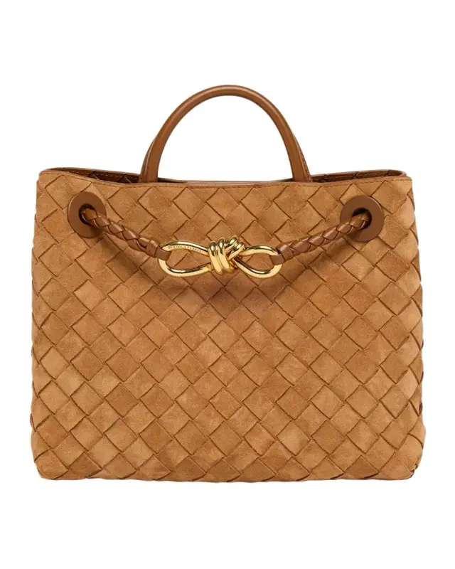 Small Andiamo Suede Tote Bag