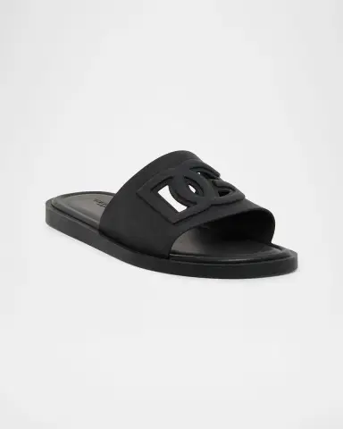 Dolce & Gabbana Men's Rubber Beachwear Pool Slides | Thumbnail 2 Dolce & Gabbana Men's Rubber Beachwear Pool Slides | Thumbnail 2