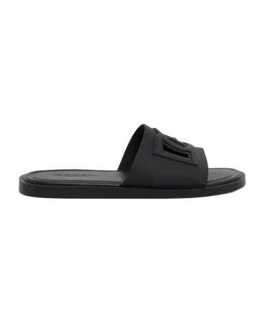 Dolce & Gabbana Men's Rubber Beachwear Pool Slides | Thumbnail 1 Dolce & Gabbana Men's Rubber Beachwear Pool Slides | Thumbnail 1