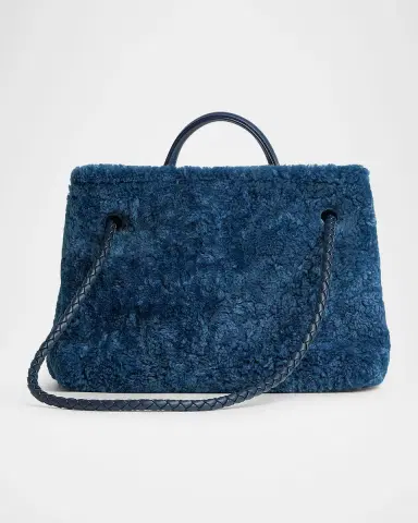 Bottega Veneta Andiamo Small Shearling Top-Handle Bag | Thumbnail 3 Bottega Veneta Andiamo Small Shearling Top-Handle Bag | Thumbnail 3