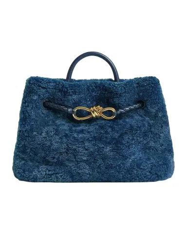 Bottega Veneta Andiamo Small Shearling Top-Handle Bag | Thumbnail 1 Bottega Veneta Andiamo Small Shearling Top-Handle Bag | Thumbnail 1