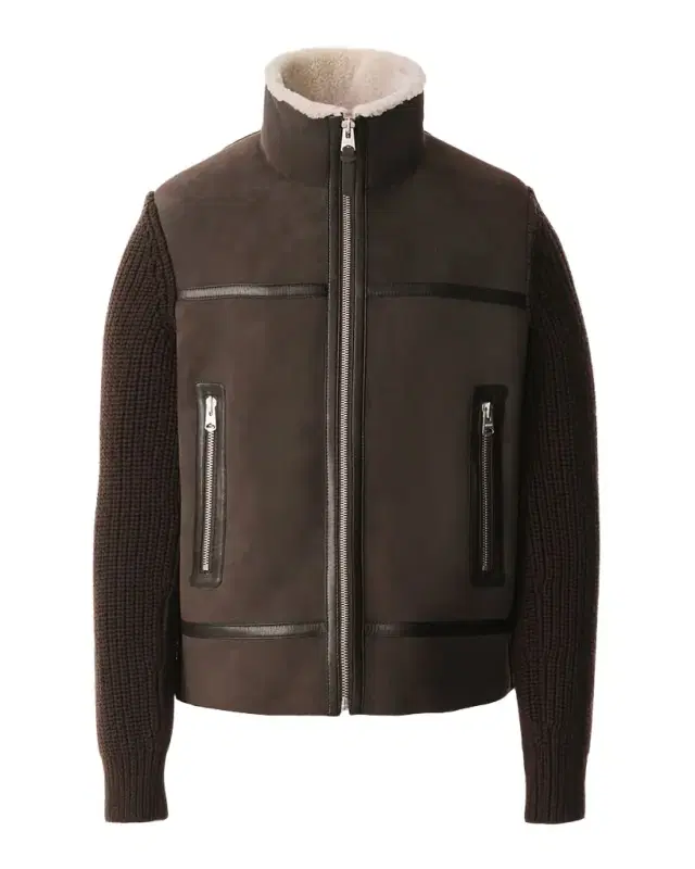 Mackage Men's Jonathan Mixed-Media Shearling Jacket