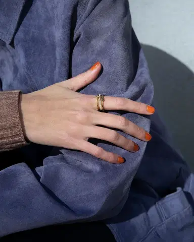 Spinelli Kilcollin 18K Yellow Gold Sonny 3 Link Ring | Thumbnail 4