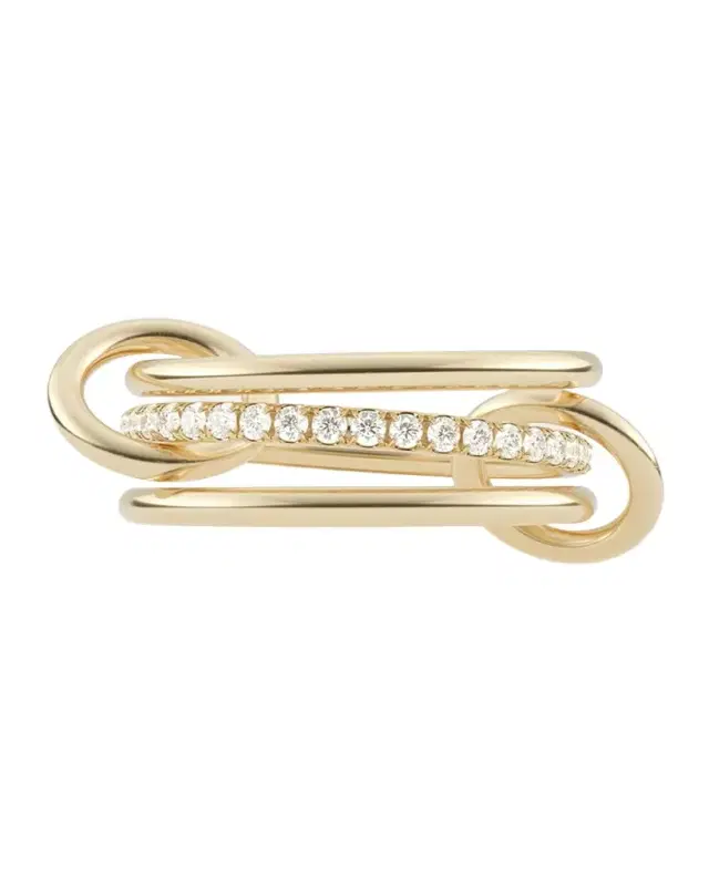 18K Yellow Gold Sonny 3 Link Ring
