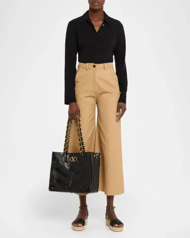 Valentino Garavani Chevron Patchwork Nappa Leather Tote Bag | Thumbnail 5 Valentino Garavani Chevron Patchwork Nappa Leather Tote Bag | Thumbnail 5
