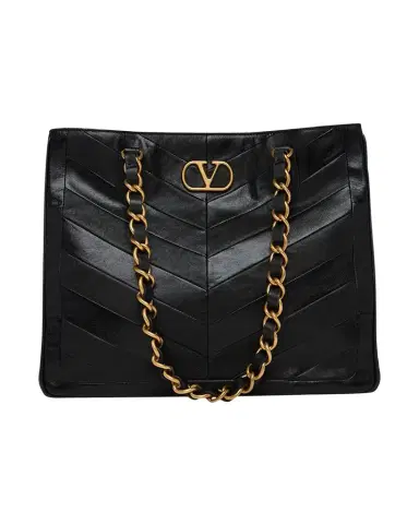 Valentino Garavani Chevron Patchwork Nappa Leather Tote Bag | Thumbnail 1 Valentino Garavani Chevron Patchwork Nappa Leather Tote Bag | Thumbnail 1