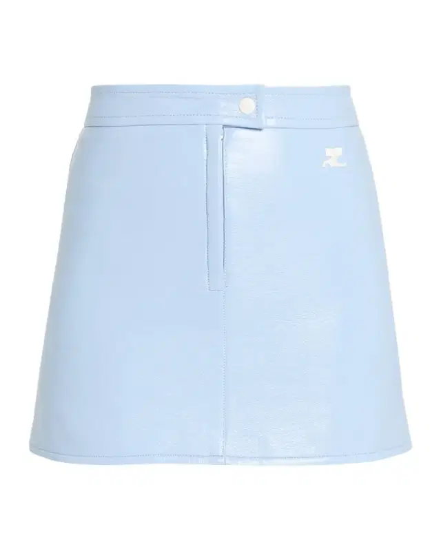 Courreges Reedition Vinyl Mini Skirt