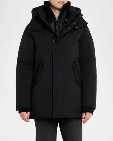 Mackage Men 's Sullivan 2-In-1 Down Coat With Removable Bib | Thumbnail 4 Mackage Men 's Sullivan 2-In-1 Down Coat With Removable Bib | Thumbnail 4