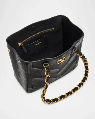 Valentino Garavani Laseine Small Nappa Leather Shopping Bag | Thumbnail 3 Valentino Garavani Laseine Small Nappa Leather Shopping Bag | Thumbnail 3