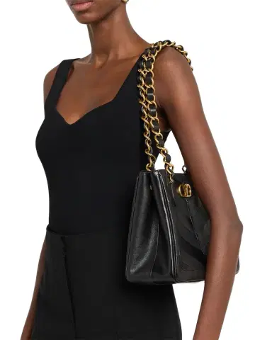 Valentino Garavani Laseine Small Nappa Leather Shopping Bag | Thumbnail 1 Valentino Garavani Laseine Small Nappa Leather Shopping Bag | Thumbnail 1