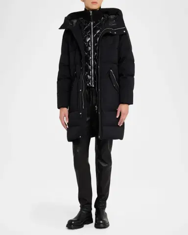 Mackage Men's Werner-Z Quilted Down Parka with Removable Bib | Thumbnail 2
